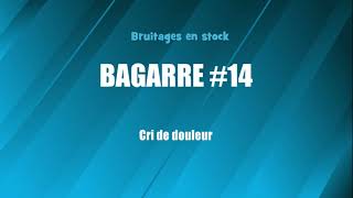 BAGARRE 14 Cri de douleur bruitage gratuit [upl. by Araminta]