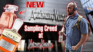 Sampling Creed Fragrances at Neiman Marcus  Creed Wind Flowers amp Viking Cologne [upl. by Dawes797]