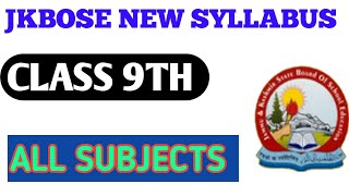 jkbose class 9th new syllabus 202425  how to download syllabus [upl. by Artenek207]