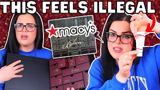 Should This Be ILLEGAL  120 Luxury Macys Advent Calendar Unboxing [upl. by Nosnev]