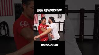 Leung Ting Wing Tsun Chum Kiu Application against a Bear Hug [upl. by Sinnylg]