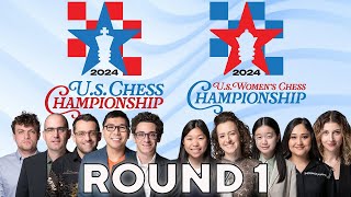 2024 US Chess Championships Round 1 [upl. by Zetrac]