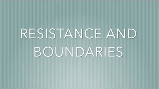 Your Questions Answered RESISTANCE AND BOUNDARIES [upl. by Krishnah]