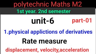 polytechnic maths M2physical applicationsunit5part1imp questions2nd semnaveenreddymath [upl. by Odlaumor]