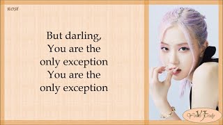 ROSÉ  The Only Exception Cover Lyrics [upl. by Asiak]