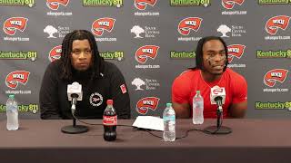 WKU FB DT Dallas Walker amp DB Upton Stout  UTEP Postgame  10102024 [upl. by Eivad]