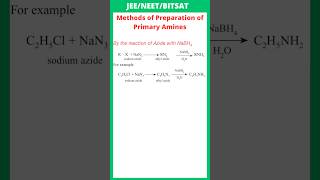 By the reaction of Azide with NaBH4  preparation of Amines  JEE  NEET  BITSAT [upl. by Calandra730]