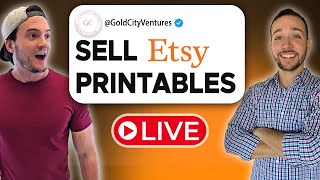 Selling Etsy Printables for Beginners LIVE w Cody [upl. by Kantos]