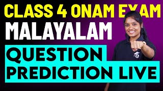 Class 4 Onam Exam  Malayalam 2 Question Prediction Live  Eduport Class 4 [upl. by Aneekat71]