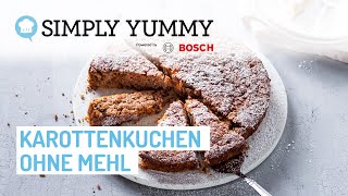 Saftigster Karottenkuchen ohne Mehl 🥕😍  SIMPLY YUMMY Rezepte [upl. by Atsyrt336]