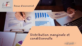 Distribution marginale et conditionnelle ♯S1 et OFPPT et BTS Bac economie [upl. by Anayet]