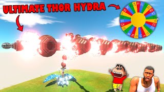 NEW THOR HYDRA with LUCKY MYSTERY SPIN BATTLES with SHINCHAN vs CHOP vs AMAANT Animal Revolt Battle [upl. by Addam]