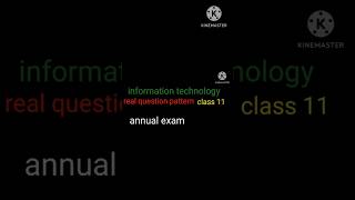 INFORMATION technology class 11 realquestionpattern exam [upl. by Nanreh]