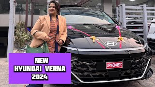 New Hyundai Verna 2024  Reviews  Ceremony  kanikachitransh Vlogs [upl. by Ahsirahc]