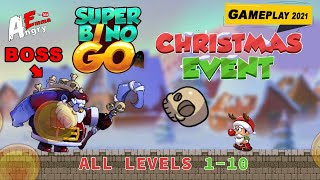 Super Bino Go CHRISTMAS EVENT  All Levels  BOSS  Gameplay Walkthrough Android Game [upl. by Winikka602]