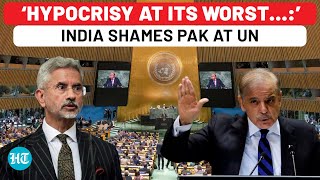 India Hits Back At Pak PM Shehbaz Sharif At UN ‘Country That Hosted Osama Bin Laden Lecturing Us…’ [upl. by Yllas]