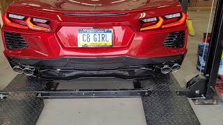 C8 Corvette Performance Exhaust Install [upl. by Mclaurin140]