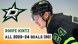 Roope Hintz 24 All 30 Goals of the 202324 NHL Season [upl. by Liza]