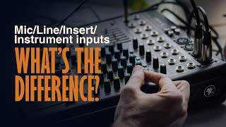 The Different Inputs on an Analogue Mixer Mic Line Insert Instrument inputs [upl. by Jasmine354]