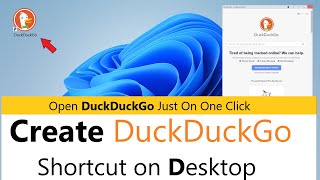 Duckduckgo For PC desktop  How to Create DuckDuckGo Desktop Shortcut on windows 781011 [upl. by Melissa537]