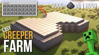 Minecraft Easy Creeper Farm  1500 Gunpowder Per Hour  120 [upl. by Ma]