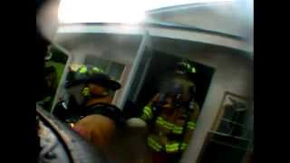 Helmet Cam Footage Structure Fire [upl. by Carmena]