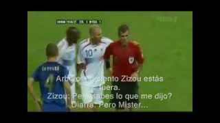 Expulsión de Zidane [upl. by Alleiram]