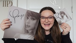 UNBOXING MY SIGNED TAYLOR SWIFT TORTURED POETS DEPARTMENT CD AND VINYL [upl. by Grimbal]