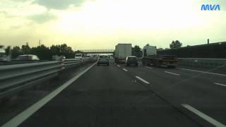 Italy  Italien  Autostrada A4 Richtung Milano [upl. by Fatma291]