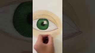 I drew a green eye greeneye artist art drawing [upl. by Nidroj897]