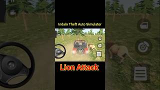 Indian Thaft Auto simulator short video Lion Attack on me short video short 🔥😎 [upl. by Janina769]