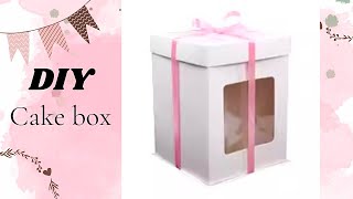 DIY Cake box ideas  Easy Cake Box making at home [upl. by Leahcin384]