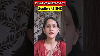 Types of abatement Section 45 BNS bns ytshorts [upl. by Lenka]