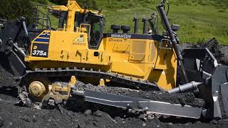 Komatsu D3758 pushing [upl. by Enieledam]