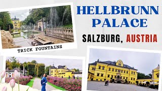 Exploring SALZBURGs HELLBRUNN PALACE amp GARDEN 4K  TRICK FOUNTAINS  DINNER in ST PETER Part 3 [upl. by Pricilla771]