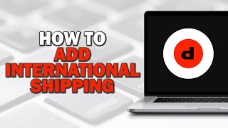 How to Add International Shipping on Depop Quick Tutorial [upl. by Combes]