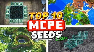 Top 10 Survival Seeds For Minecraft Bedrock 120 [upl. by Crissie]