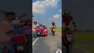 Ladki ko sabak sika diya 😂Hassan Creation ktm rider ytshorts [upl. by Sheffie]