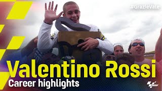 GrazieVale Valentino Rossis career highlights [upl. by Solitta259]