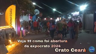 Assim foi abertura da expocrato 2024 em Crato Ceará [upl. by Kylstra443]