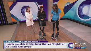 Health Benefits Of Climbing Stairs amp quotFight For Air Climb Oakbrookquot [upl. by Eseela234]