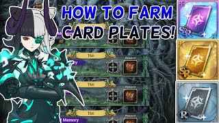 HOW TO FARM CARD PLATES TO LEVEL UP CARD SETS  The Seven Deadly Sins Grand Cross [upl. by Ateuqram]