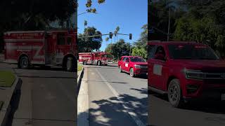 Riverside City Fire Department color guard and units veteransday2024 Downtown Riverside [upl. by Hairehcaz]