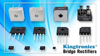 Kingtronics Kt Trademark Bridge Rectifiers UL ApprovedDB101DB107MB1SKBL4005KBPC25005 KBPC35005 [upl. by Lehcnom]