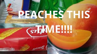 HOW TO MAKE PEACH FRIDGE DESSERT  NO BAKE DESSERT [upl. by Sheeree28]