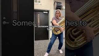 It’s a band room miracle banddirector band tuba tubaplayer middleschoolband miracle tubas ￼ [upl. by Naimerej]