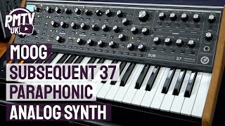 Moog Subsequent 37 Paraphonic Analog Synth  Overview amp Demo [upl. by Aikas]