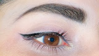 Stylish eye liner look  how to liner eyes with eyeliner  eyeliner styles for hooded eyes  videos [upl. by Marcy355]