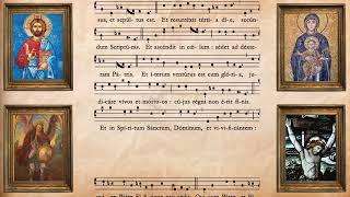 Credo III  Catholic Latin Gregorian Chant Lyrics [upl. by Nujra238]