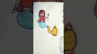 Marmaid ll Nagin ll Fairy ll Angel ll Genie drawing art trending short viralvideo [upl. by Verne]